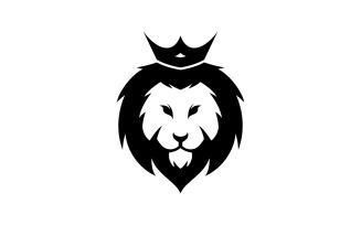 Lion Animal Head Vector Logo Design Template V2