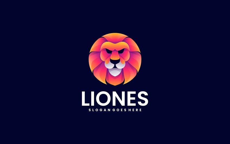Lion Gradient Colorful Logo Style Vol.1 Logo Template