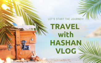 Travel Vlogger Youtube Customizable Thumbnail Social Media