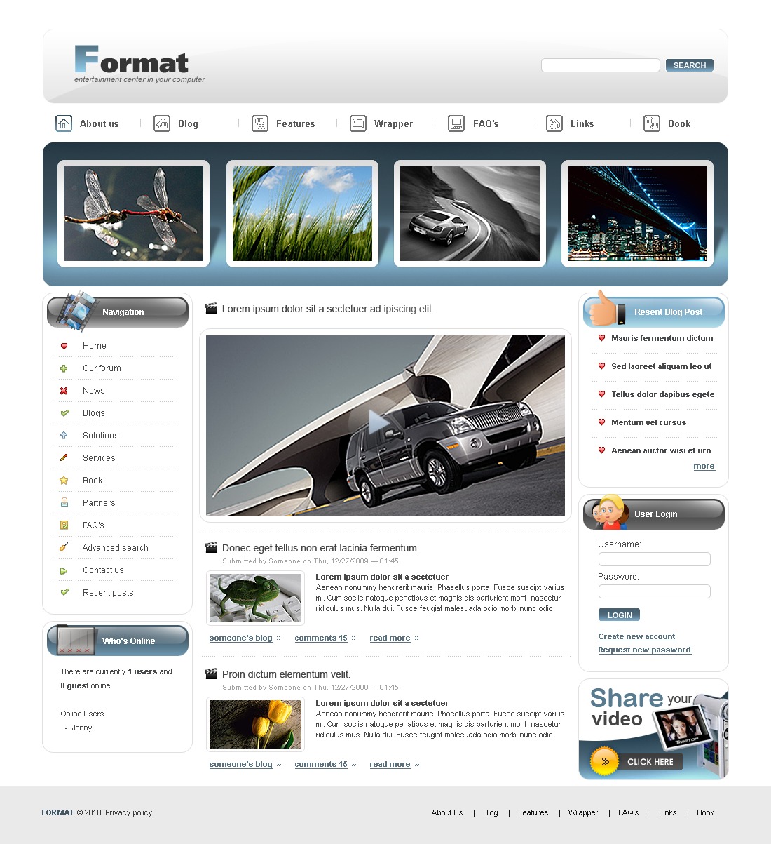 drupal hosting template