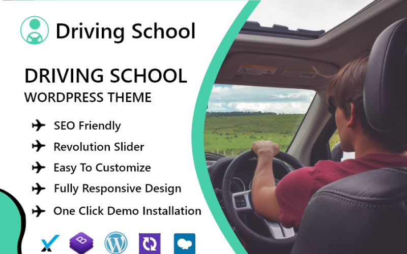 Car Driving School WordPress Theme