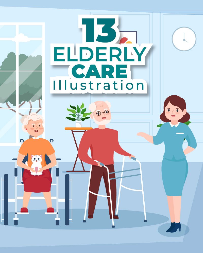 Kit Graphique #269190 Elderly Care Divers Modles Web - Logo template Preview