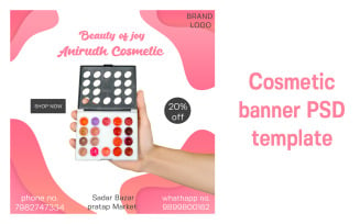 Cosmetic Store Template Social Media Post