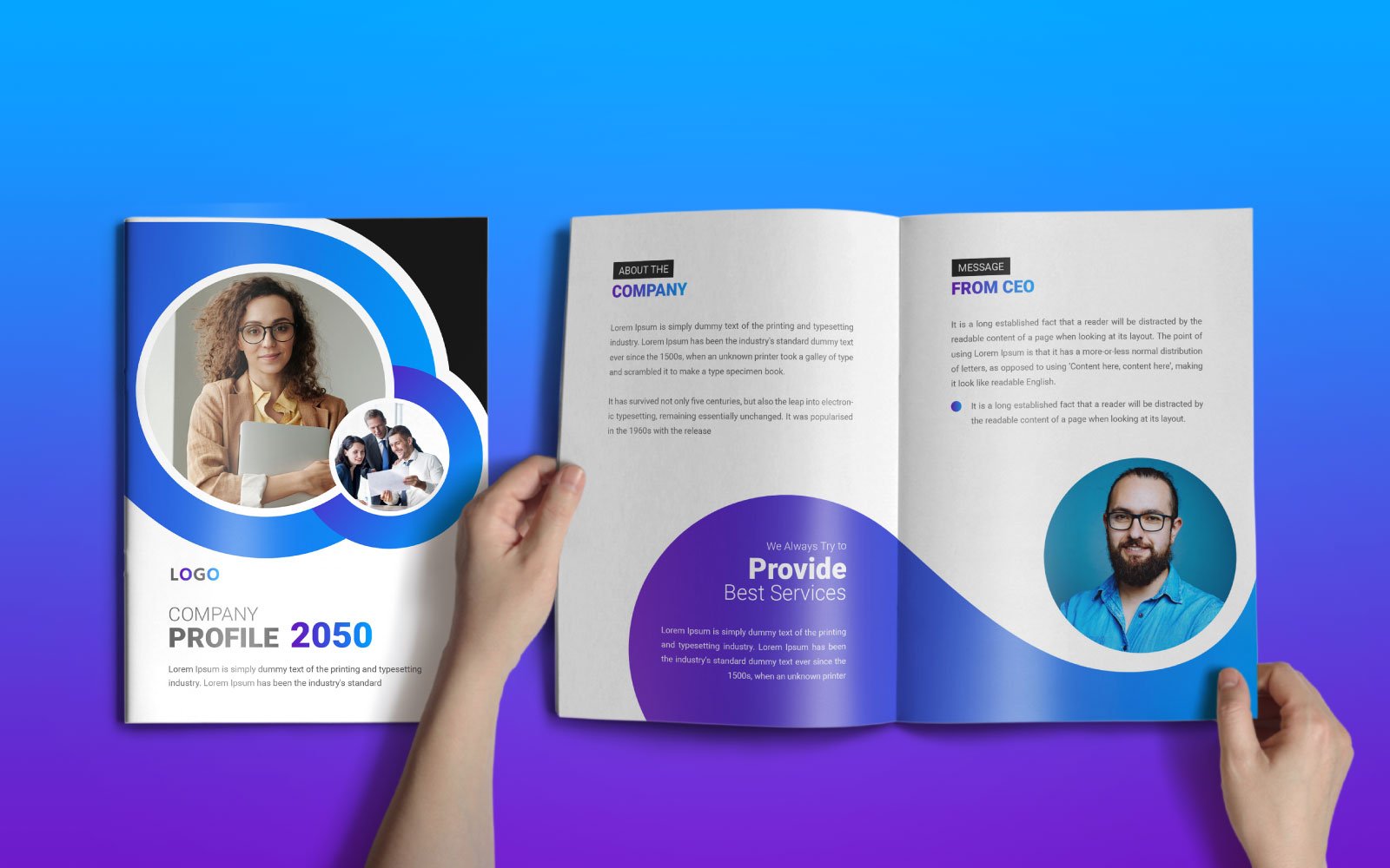 Template #269293 Profile Booklet Webdesign Template - Logo template Preview