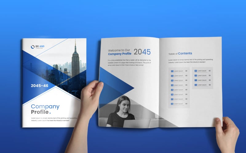 Creative and Modern Annual Report Template Corporate Identity