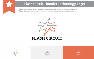 Flash Circuit Thunder Electronic Technology Monoline Logo