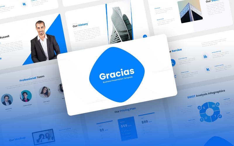 Gracias - Business Consulting Keynote Template PowerPoint Template