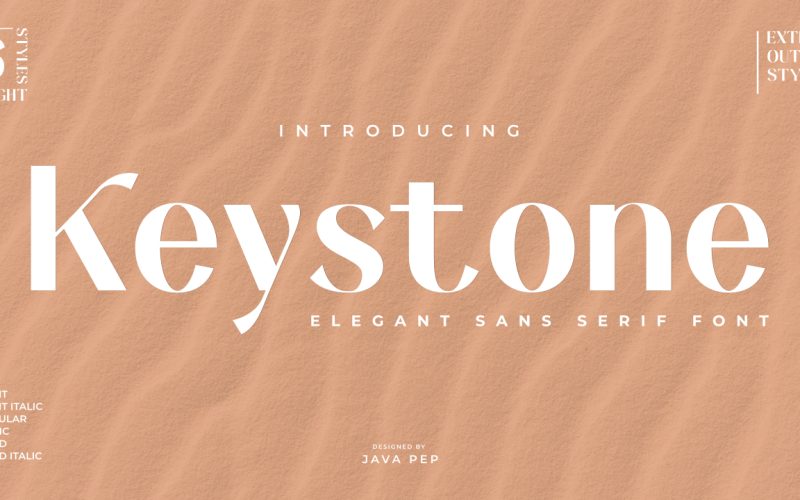 Keystone - an elegant sans Font