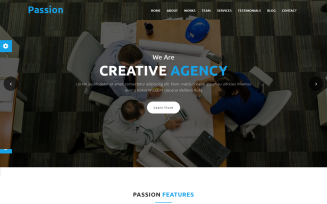 Passion - Material Design Agency Landing Page Template