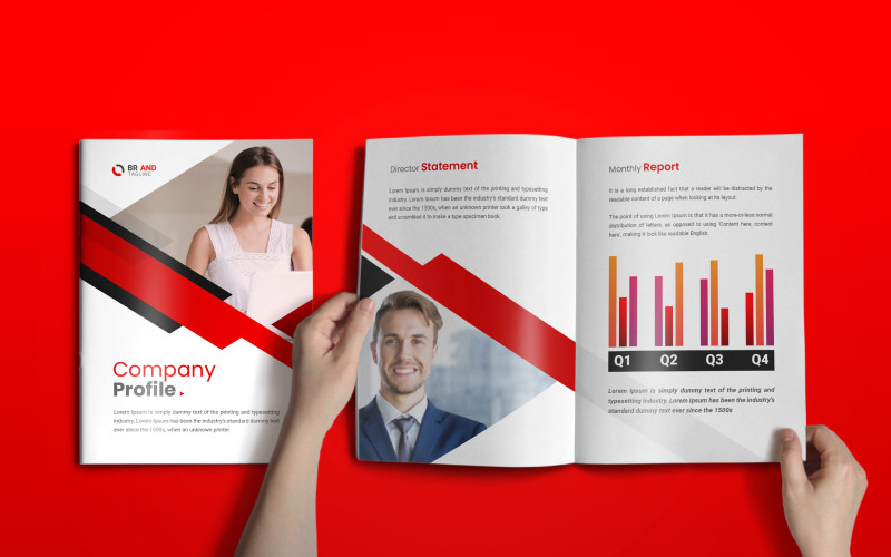 Professional Company Profile Brochure Template Corporate Identity