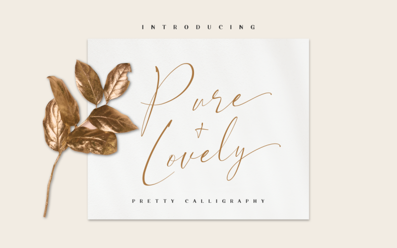 Pure & Lovely - Pretty Calligraphy Font