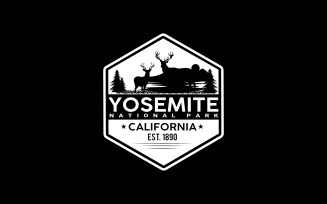 Yosemite National Park California Est. 1890 Logo T-Shirt