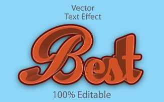 Best Text Effect | Modern 3d Best Vector Text Effect