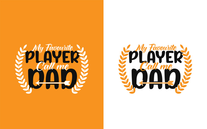 Creative Dad Typography Sticker T-shirt Vector Template