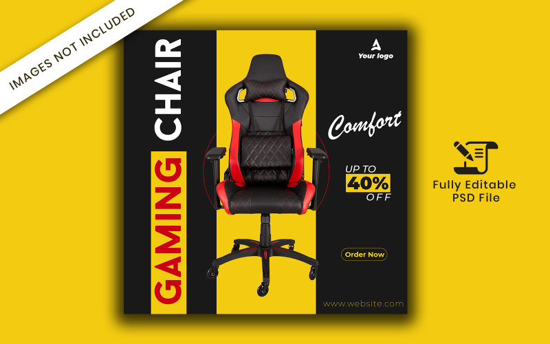 Gaming and Office Chair Banner Social Media