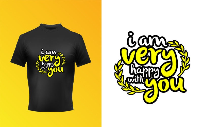 Modern Typography Text T-shirt Vector Template