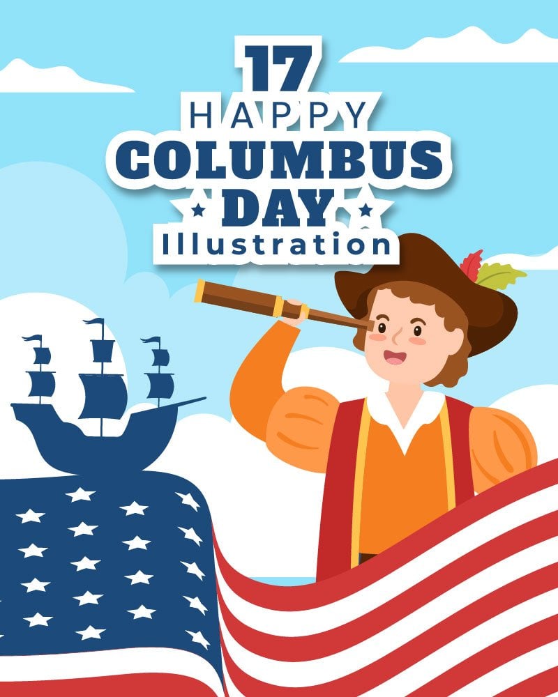 Kit Graphique #269596 Columbus Day Divers Modles Web - Logo template Preview