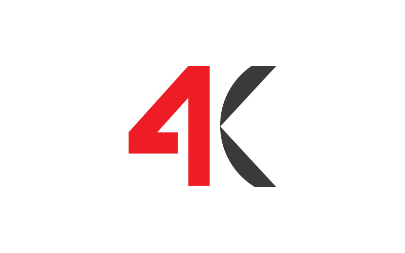 4K Ultra HD Symbol Resolution Simple Symbol Letter And Number V1 Logo Template