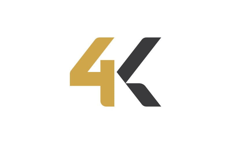 4K Ultra HD Symbol Resolution Simple Symbol Letter And Number V2 Logo Template
