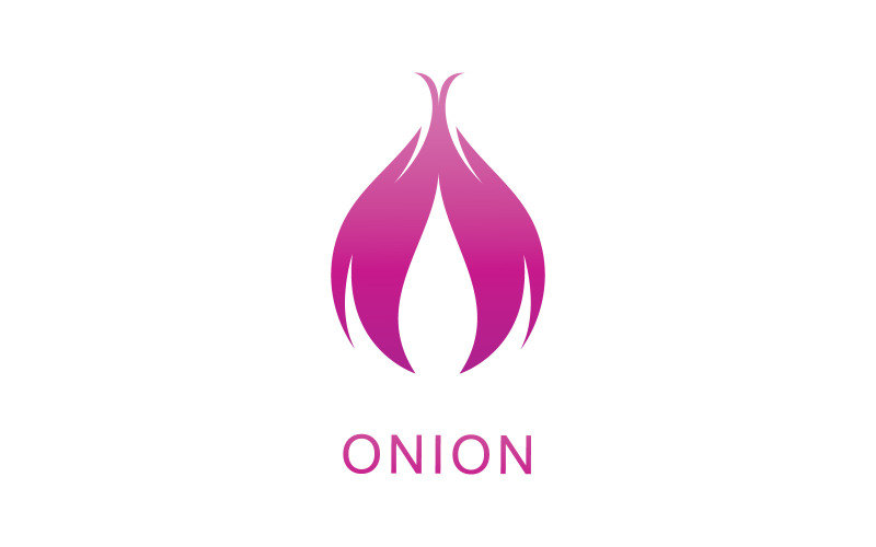 Onion Vector Template. Red Onion Logo Design V9 Logo Template