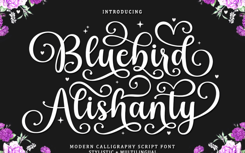 Bluebird Alishanty Modern Calligraphy Font