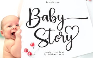 Baby Story Script Handwritten Font