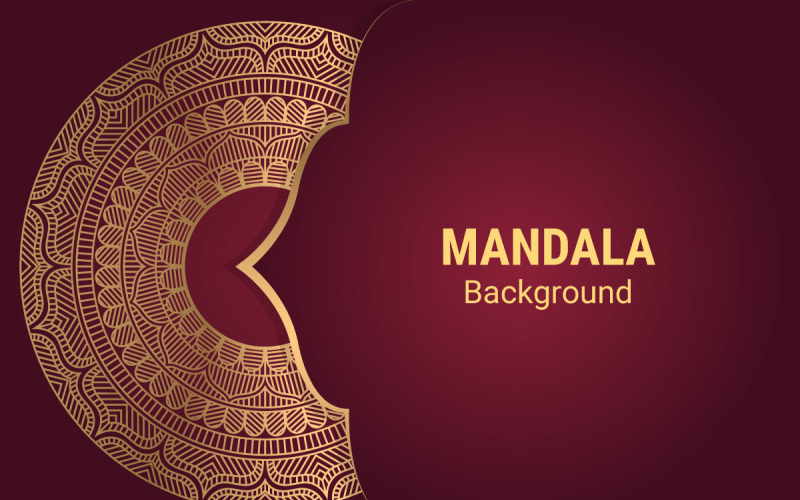 Circular pattern in form of mandala for Henna, Mehndi, tattoo, decoration Background