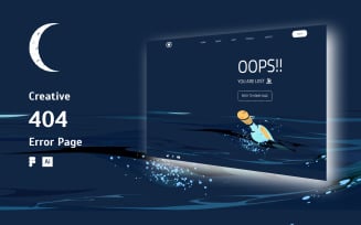 Creative 404 Error Page Design