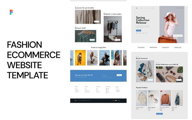 Fashion eCommerce Website Template UI Element