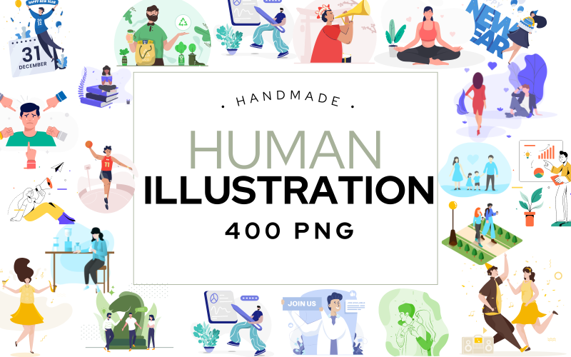Human Template -illustrations Illustration