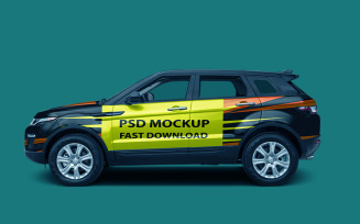 Land Rover Car PSD Mockup Template Design
