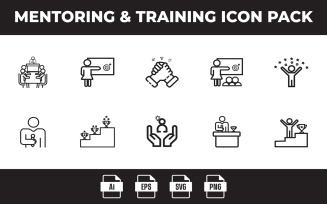 Mentoring & Training Icon Pack-1