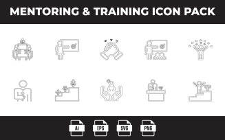 Mentoring & Training Icon Pack-2
