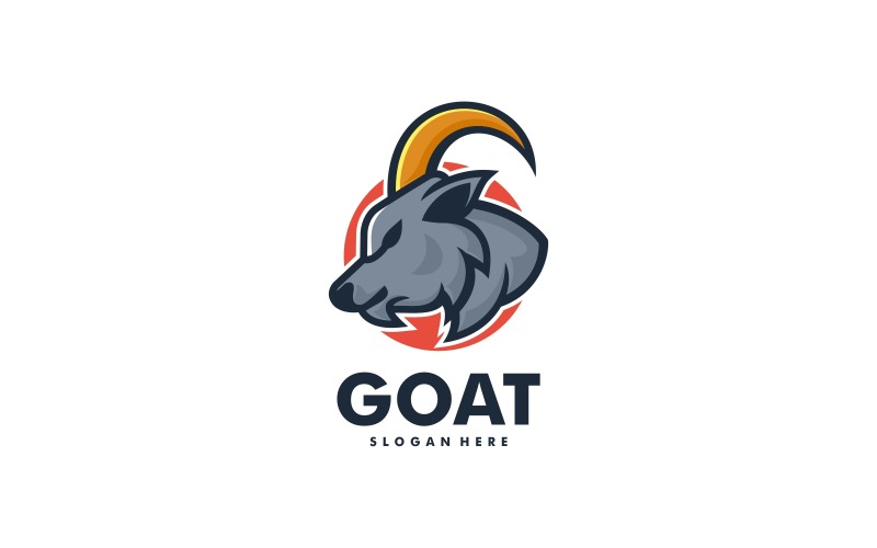 Goat Simple Mascot Logo Vol.2 Logo Template