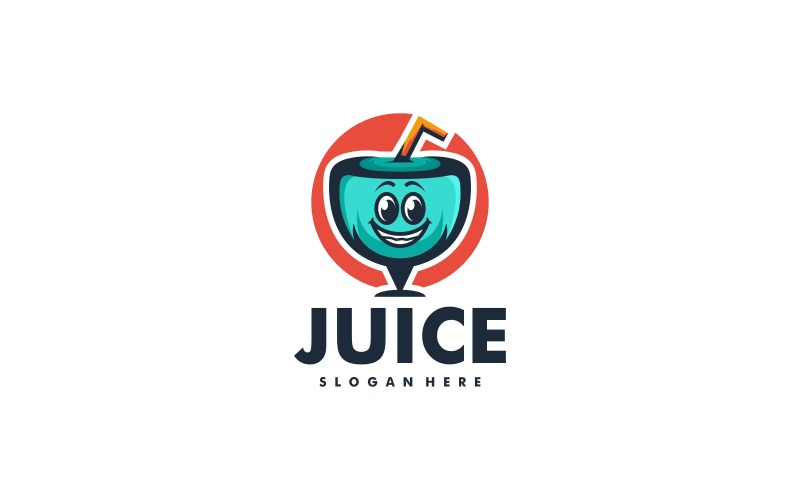 Juice Mascot Cartoon Logo Logo Template