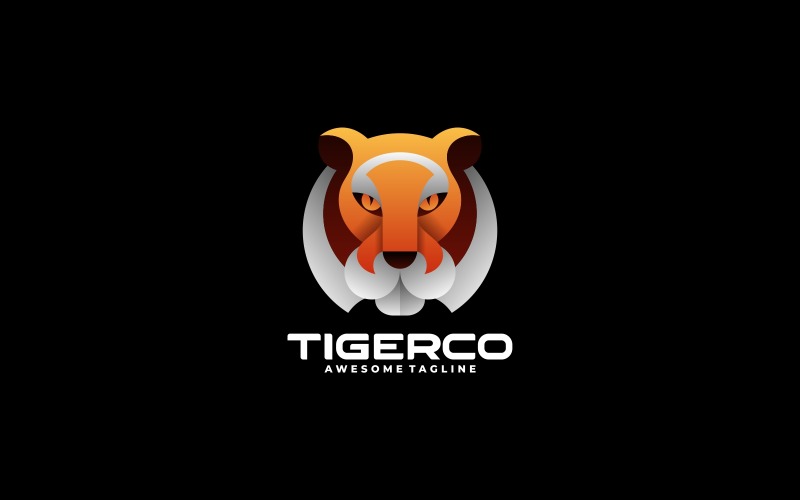Tiger Gradient Colorful Logo Design Logo Template