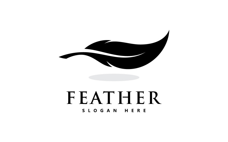 Feather Vector Logo Design Template V2 Logo Template