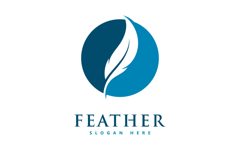 Feather Vector Logo Design Template V3 Logo Template