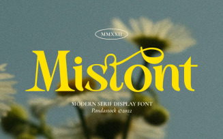 Mistont Modern Display Font
