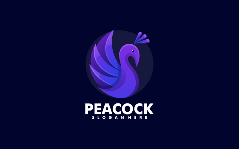 Peacock Gradient Logo Style Vol.1 Logo Template