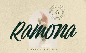 Ramona - Modern Script Font