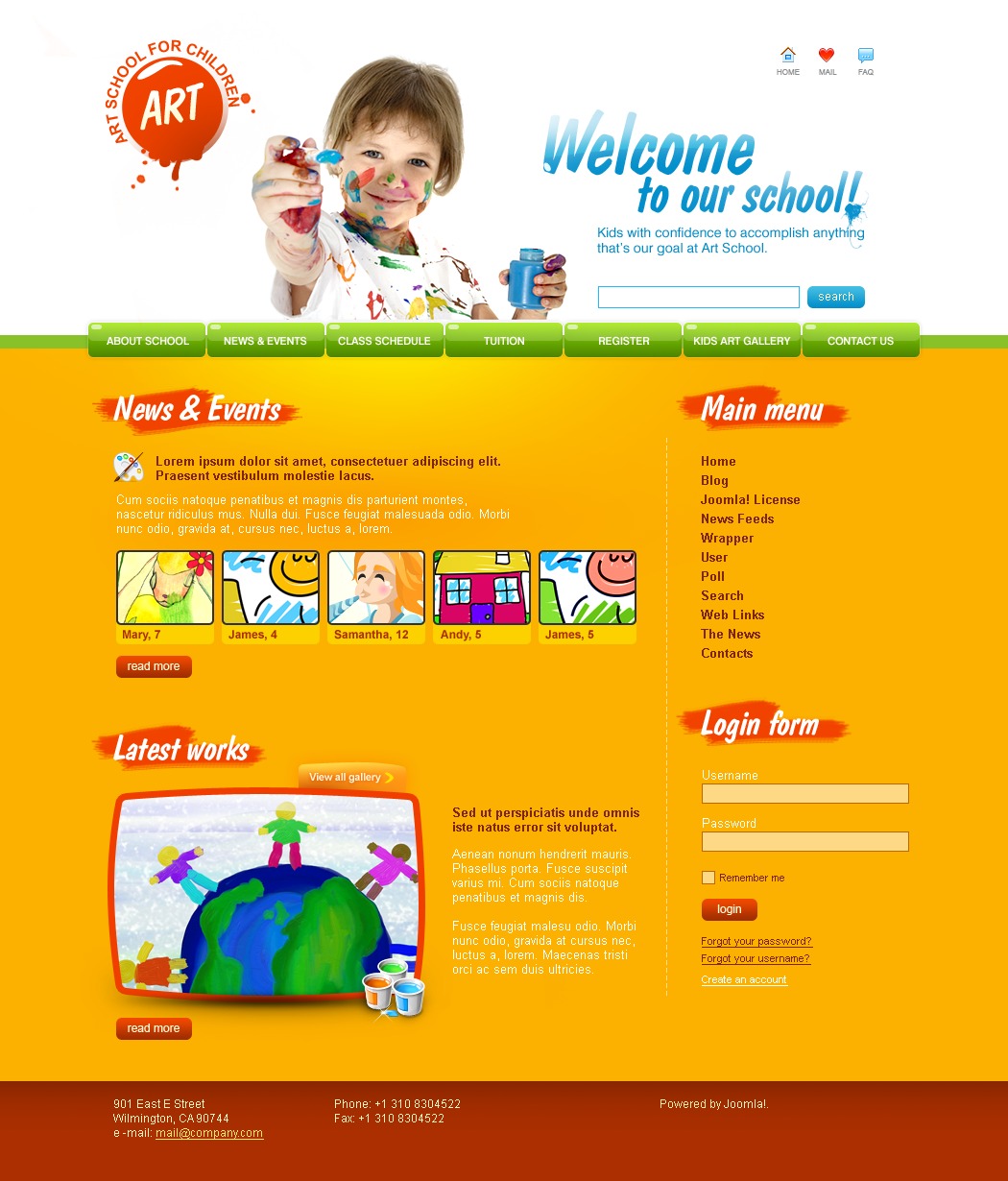 Art School Joomla Template 27051