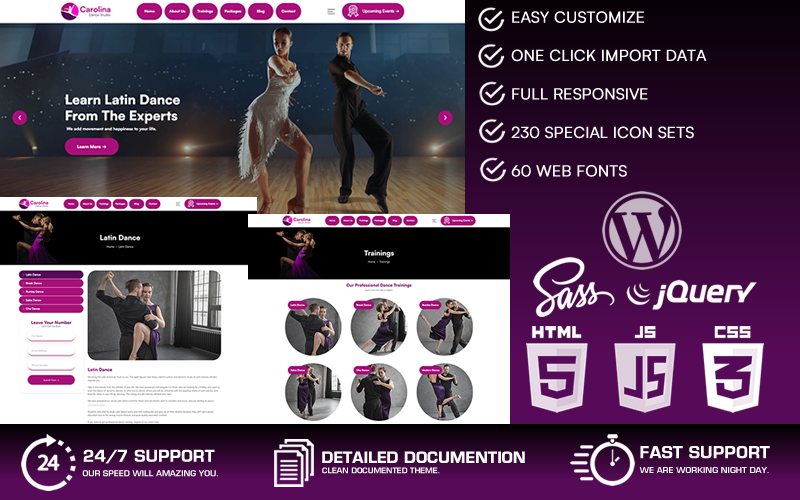 Template #270069 Ballet Benefits Webdesign Template - Logo template Preview