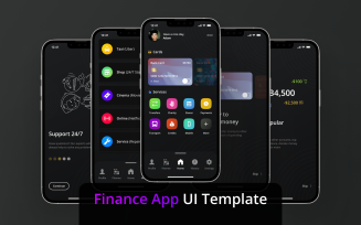 Finance App UI Elements (Figma Template)