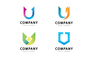 U Letter Vector Logo Design Template V5