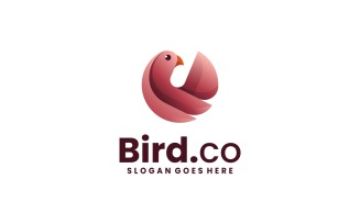 Abstract Bird Gradient Logo Style