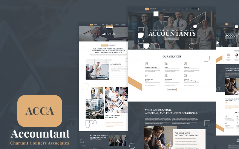 ACCA Finance - Account Consultancy Design PSD Template