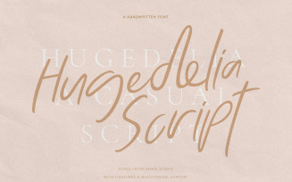 Hugedelia - Warm Script Font