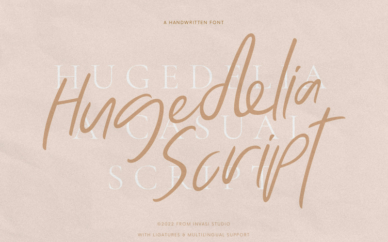 Hugedelia - Warm Script Font