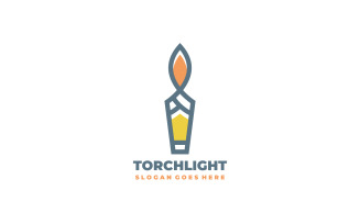 Torch Light Logo template